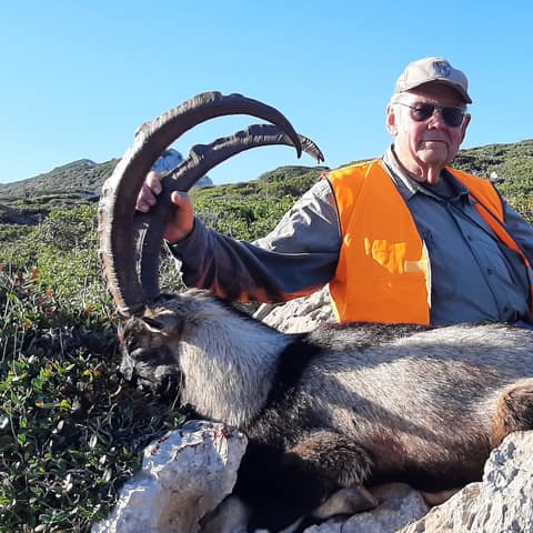 Bob Keagy, Kri Kri Ibex, With Greek Mtn Hunting, 10-11 Years Old
