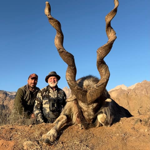 Mike Borel, Bukharan Markhor with Wild Hunting Turkey Asia